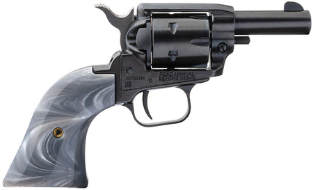 Heritage Mfg BK22B2GPRL Barkeep 22 LR 6 Shot, 2.68" Black Oxide Steel Barrel, Black Oxide Zinc Alloy Frame, Black Oxide Cylinder, Gray Pearl Grip, Manual Safety, Exposed Hammer