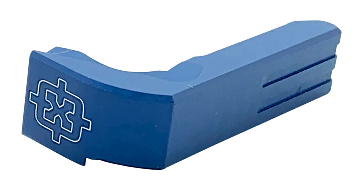 Cross Armory Blue Anodized Aluminum Extended Mag Catch Compatible w/ Glock Gen1-3 & P80