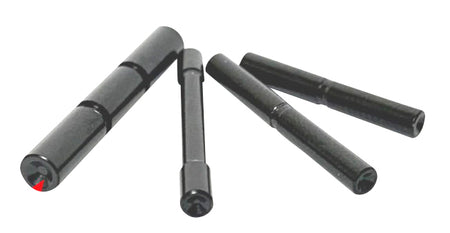 Cross Armory Black 4140 Steel Dimpled 4 Pin Set for Glock Gen4 Pistols