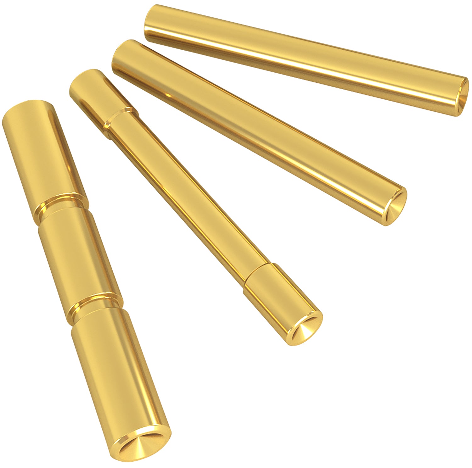 Cross Armory Gold 4140 Steel Dimpled 4 Pin Set for Glock Gen4 Pistols