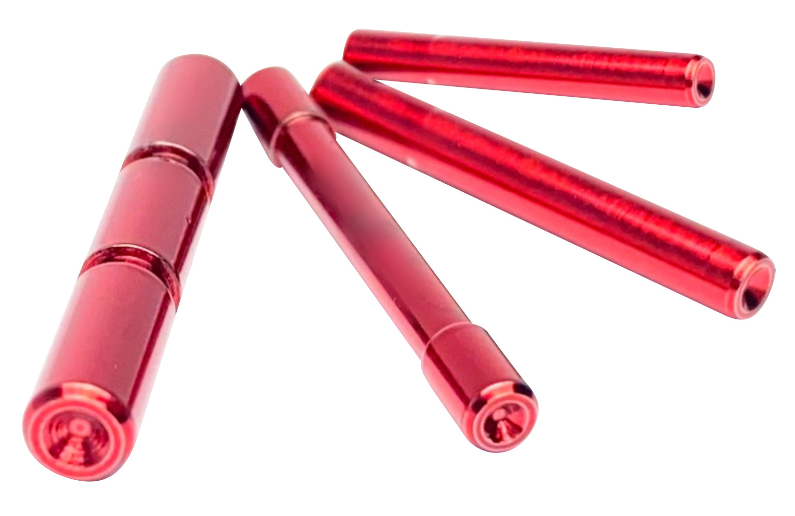 Cross Armory Red 4140 Steel Dimpled 4 Pin Set for Glock Gen4 Pistols
