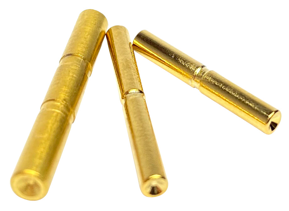 Cross Armory Gold Steel Dimpled 3-Pin Set Compatible with Glock 17/19/26/34 Gen5