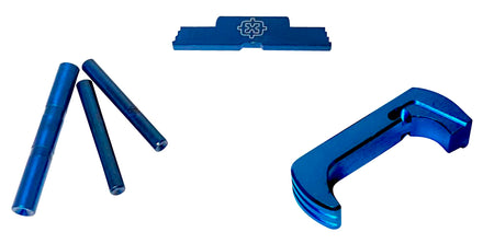Cross Armory Blue Anodized Steel/Aluminum Extended 3-Piece Kit Glock Gen5