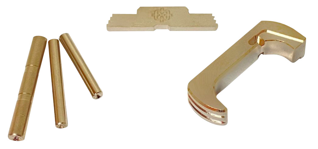 Cross Armory Silver Anodized Steel/Aluminum Extended 3-Piece Kit Glock Gen5