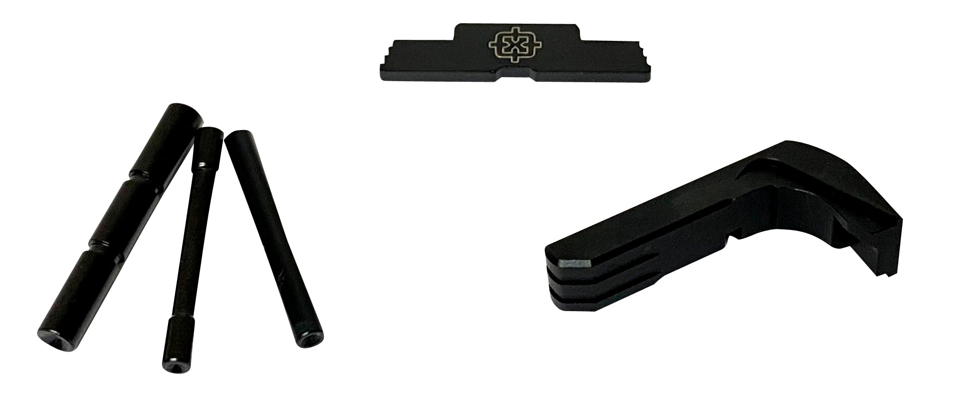 Cross Armory Black Steel/Aluminum Extended 3-Piece Kit for Glock Gen5