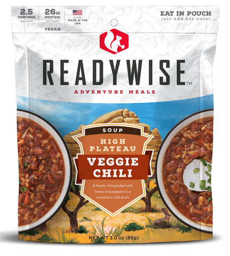 ReadyWise RW05001 Chili Mac w/Beef Survival Food Pouch 2.5 Servings 6 Pack