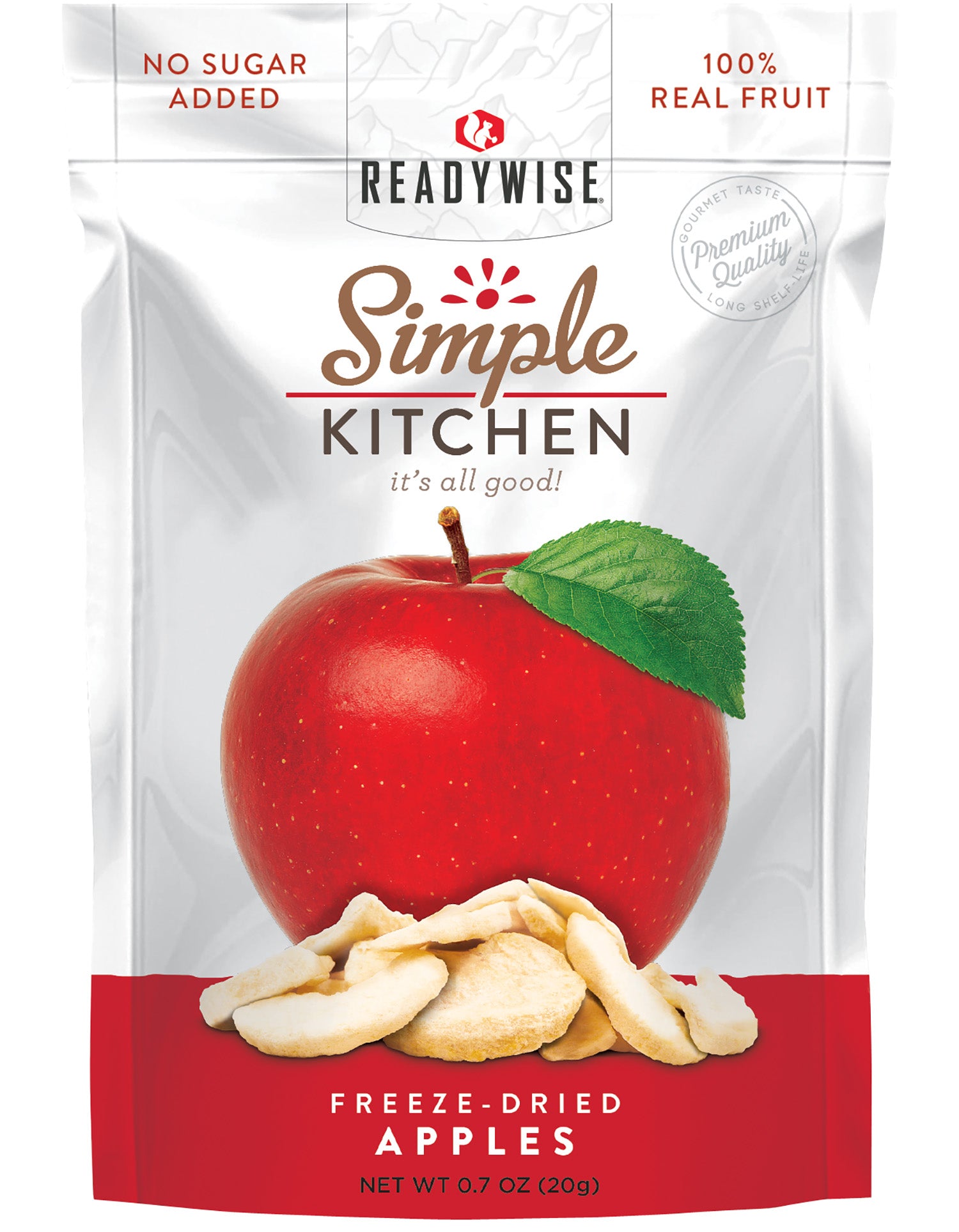 Simple Kitchen Freeze Dried Sweet Apples SK05910 Single-Serve Pouches 6-Count Case