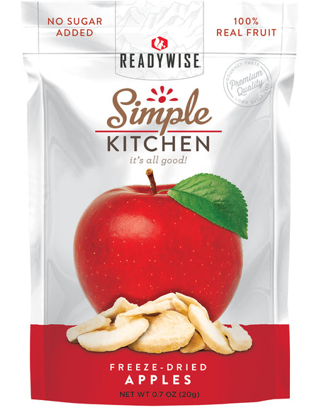 Simple Kitchen Freeze Dried Sweet Apples SK05910 Single-Serve Pouches 6-Count Case