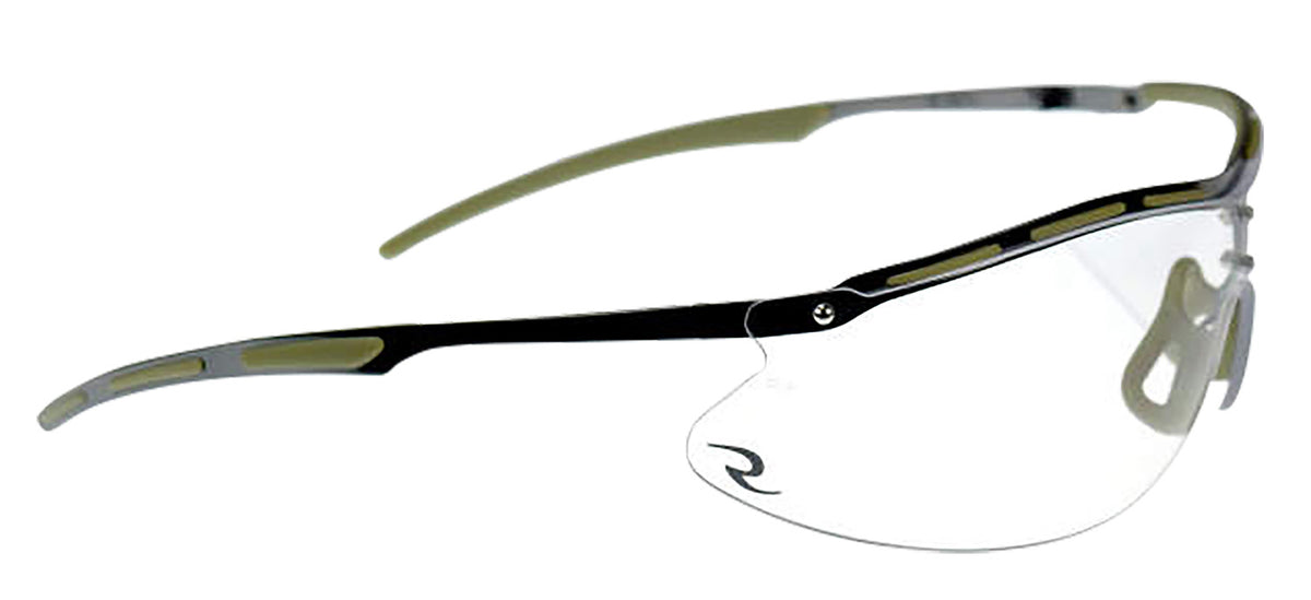 Radians CSB1011CS Bravo Ballistic Protective Eyewear Clear Lens Black Frame Adult