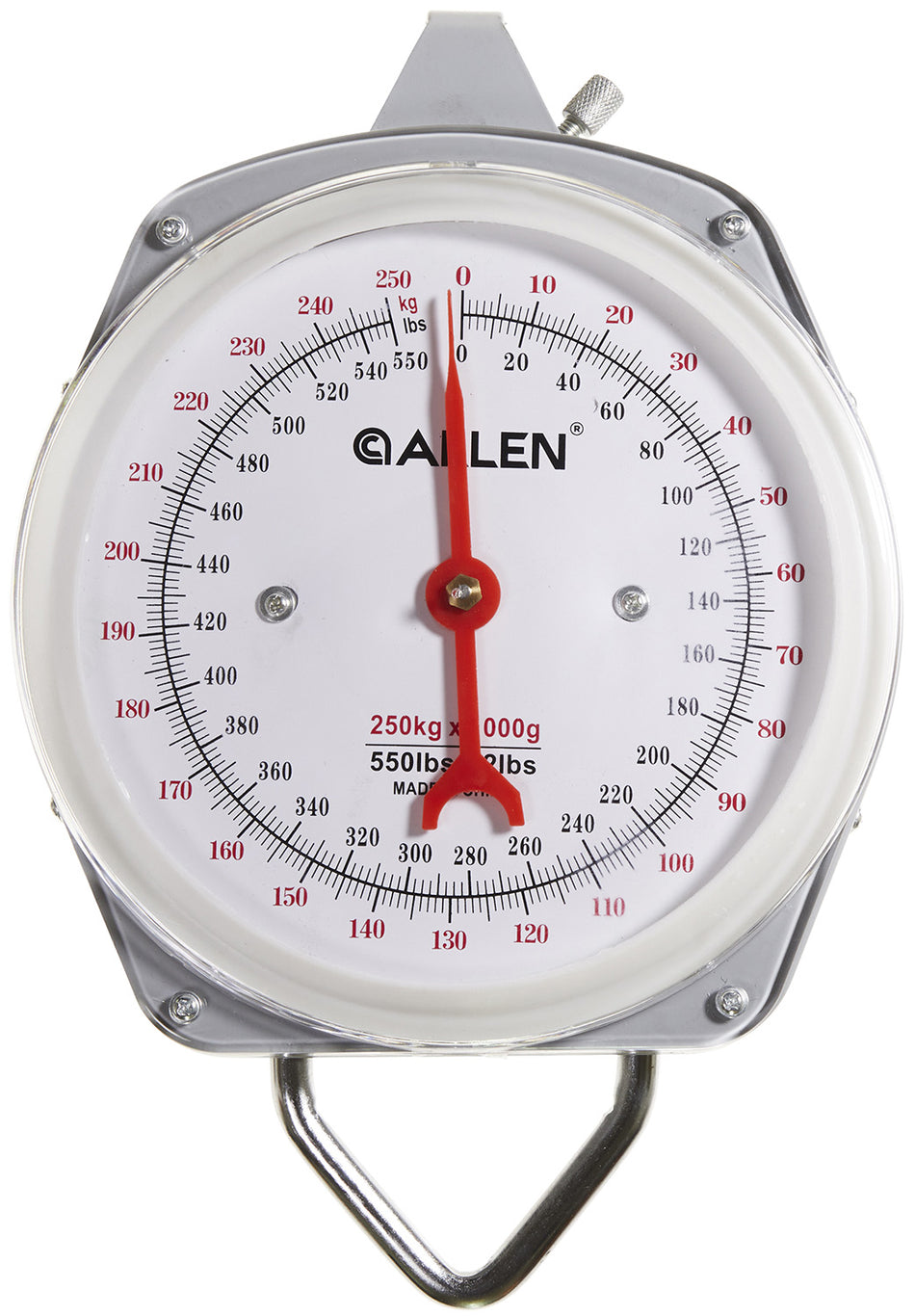 Allen 5500 550-Pound Sportsman's Weight Scale Adjustable Tare Pounds and Kilograms Display
