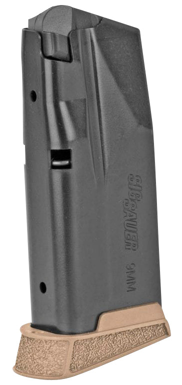 Sig Sauer P365 Micro Compact 9mm Luger 10-Round Finger Extension Magazine Black Coyote Finish