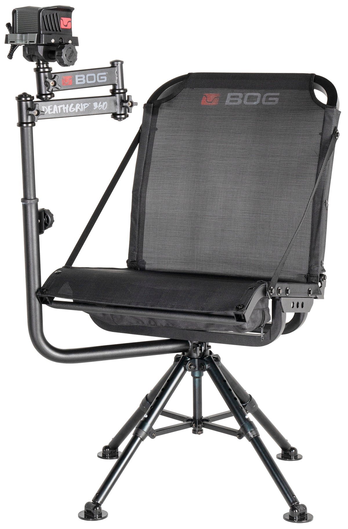 Bog-Pod DeathGrip 360 Chair Shooting Rest Aluminum Black 400lb Weight Capacity
