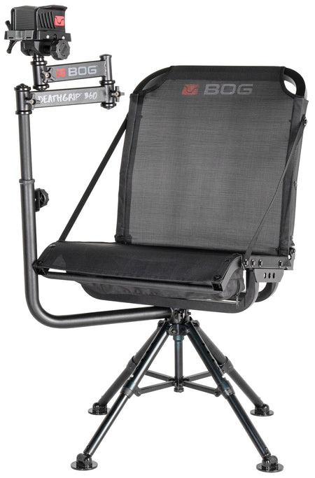 Bog-Pod DeathGrip 360 Chair Shooting Rest Aluminum Black 400lb Weight Capacity