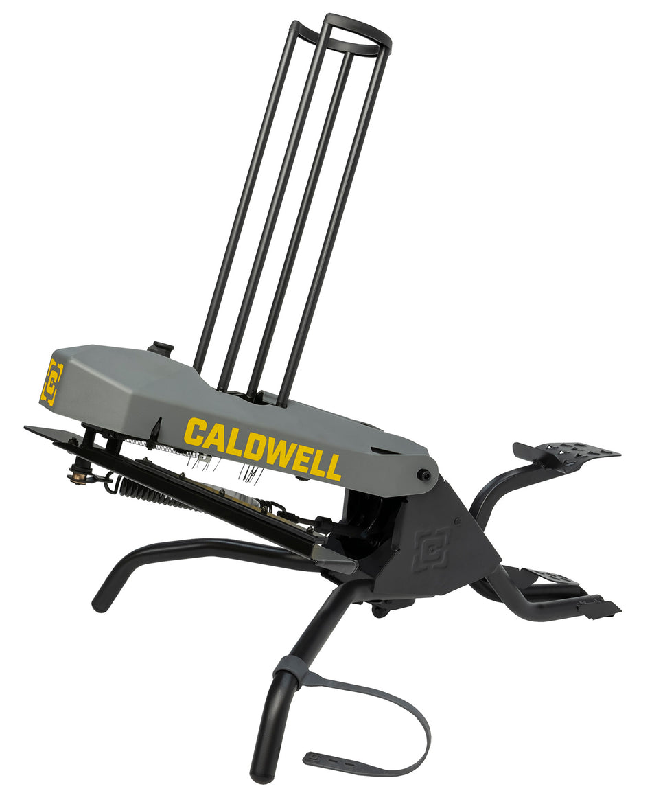 Caldwell Claymore Manual Clay Pigeon Thrower Foot Step Cocking Adjustable Launch Angle Gray