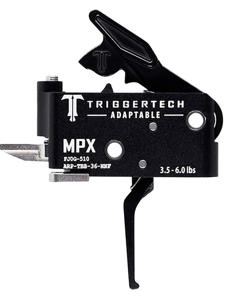 TriggerTech Sig MPX Two-Stage Flat Trigger Adaptable, 3.5-6 lbs Pull Black PVD Finish