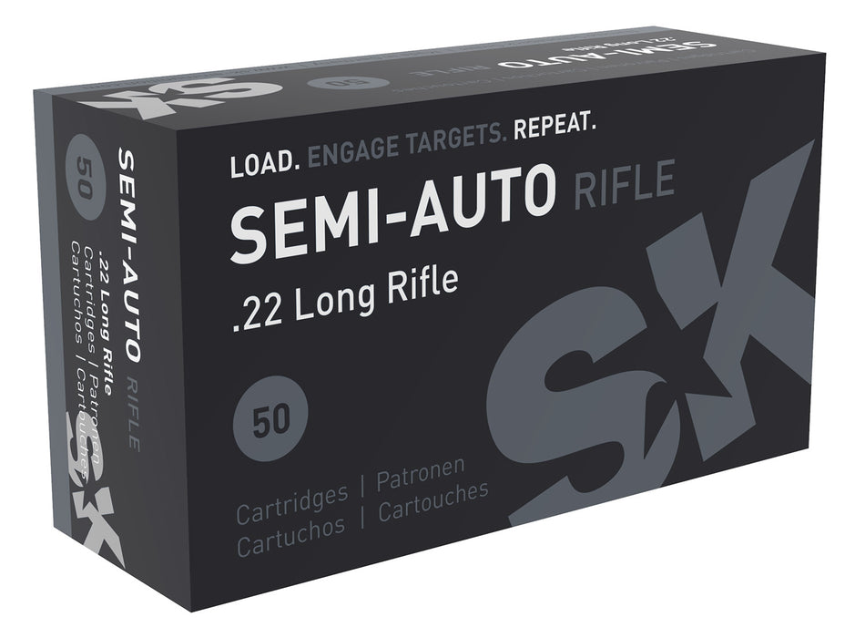 SK Semi-Auto Rifle .22 Long Rifle 40 grain Lead Round Nose ammunition