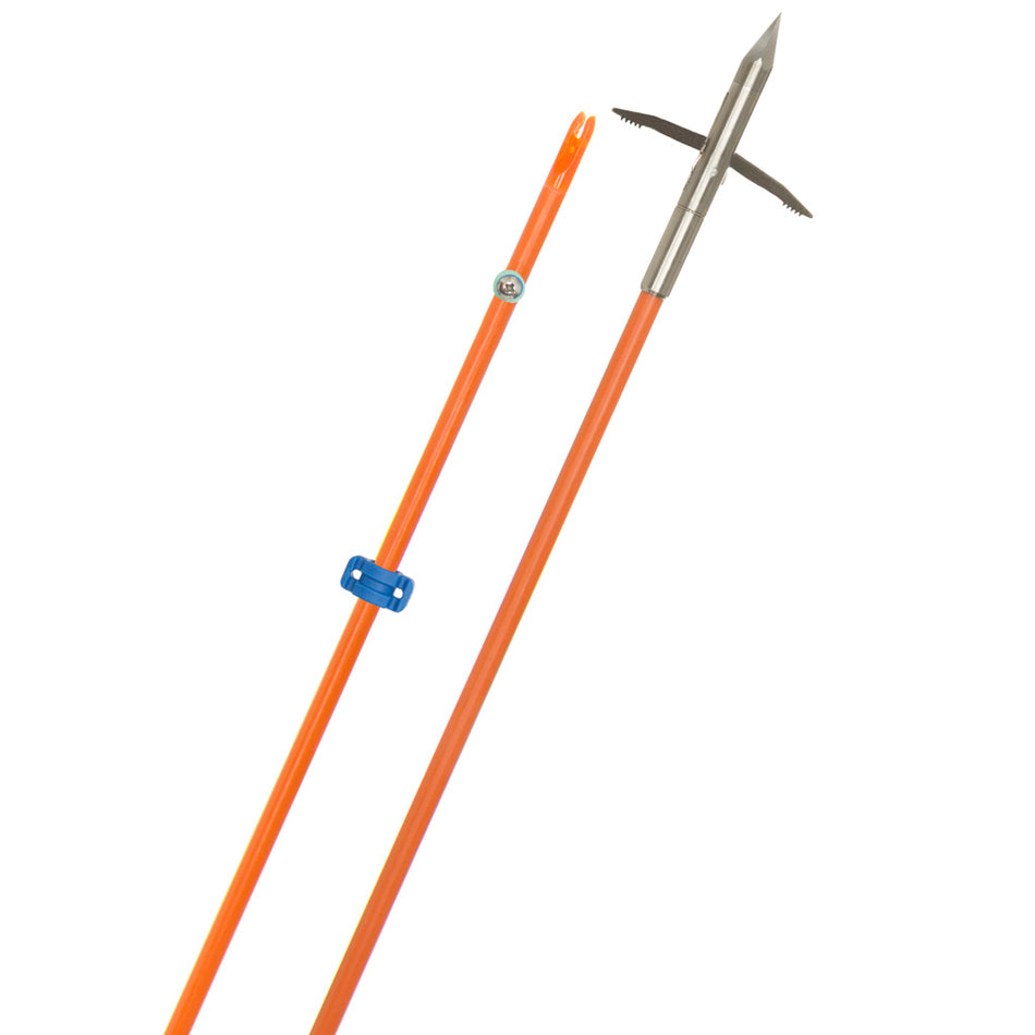 Fin Finder Raider Pro Bowfishing Arrow with Kraken Point Orange