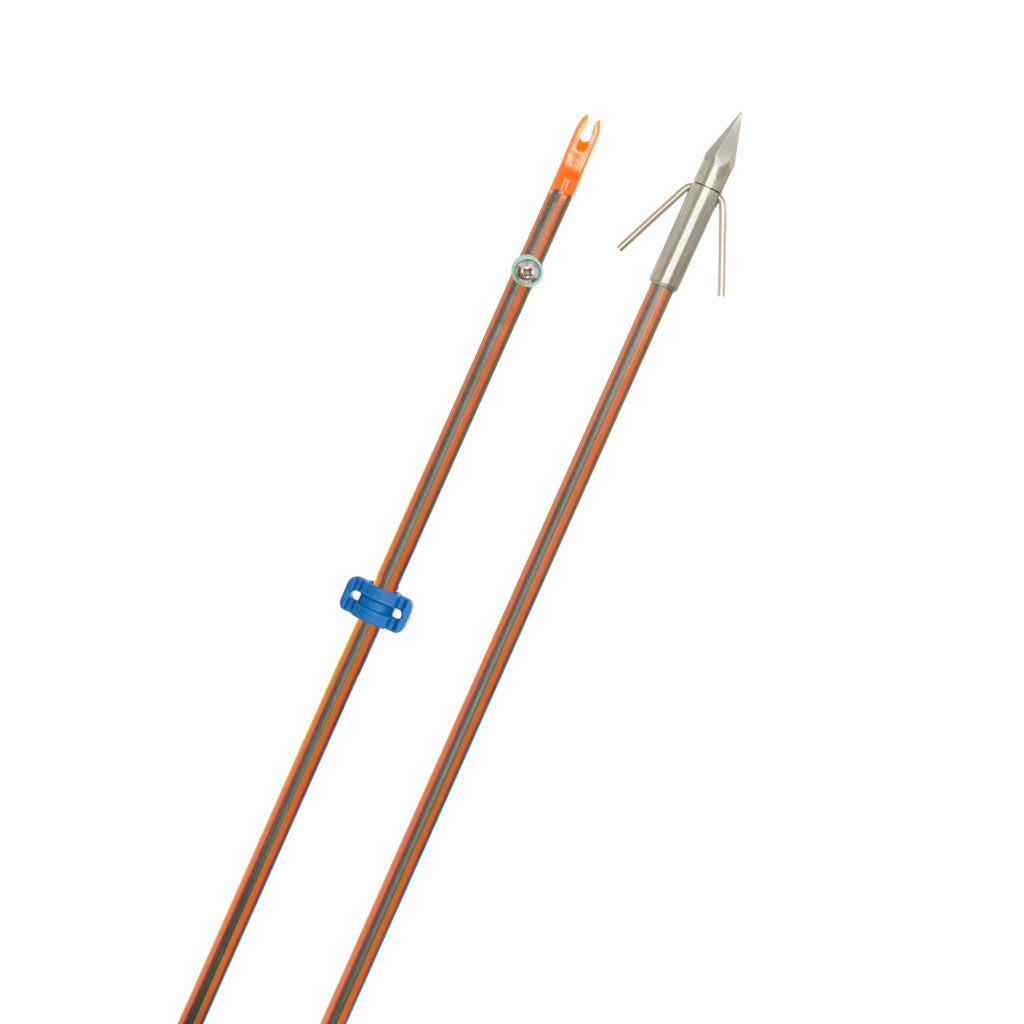 Fin Finder Hydro Carbon IL Bowfishing Arrow Big Head Stainless Point