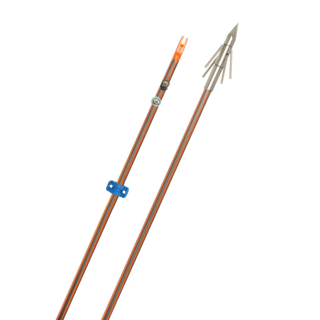 Fin Finder Hydro Carbon IL Bowfishing Arrow Stainless Big Head Xtreme Point