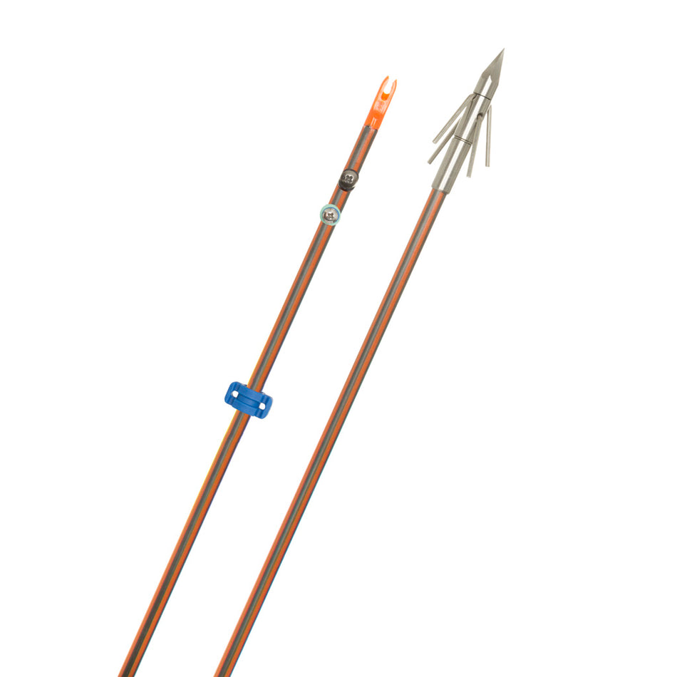 Fin Finder Hydro Carbon IL Bowfishing Arrow Stainless Big Head Xtreme Point
