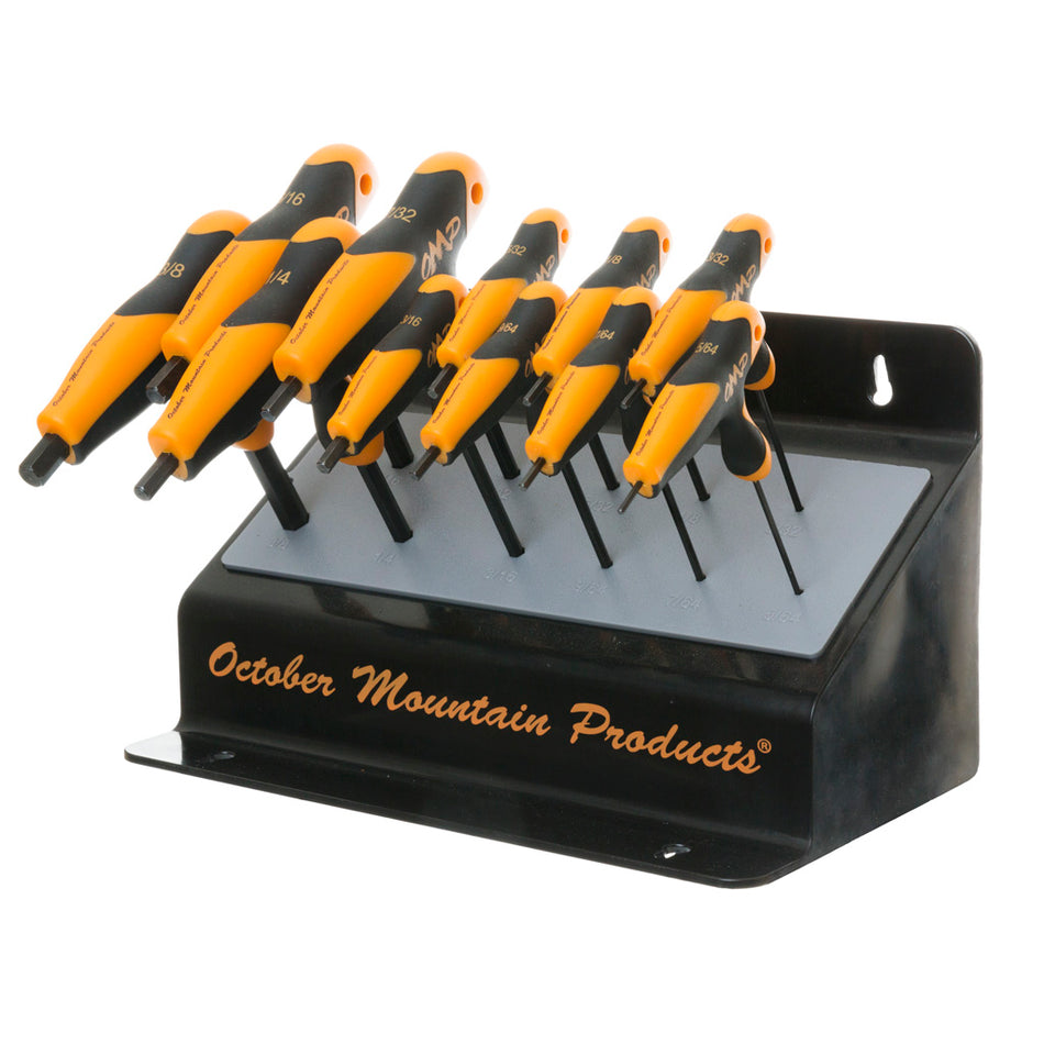 October Mountain Pro Shop Allen Hex Wrench Set Bench Stand