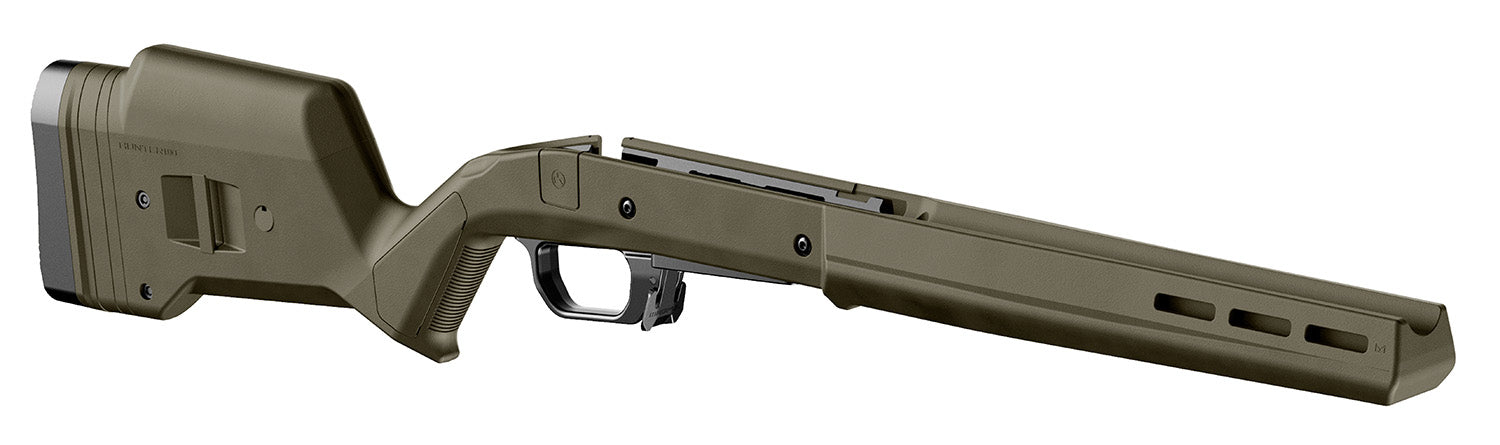 Magpul Hunter 110 OD Green Fixed Stock Aluminum Bedding Adjustable Comb Left Hand Savage 110 Short Action