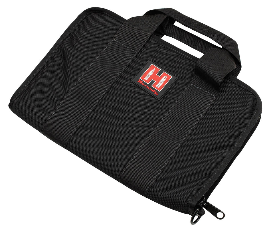 Hornady 99117 Soft Handgun Case Black Red Cordura Nylon Single Pistol
