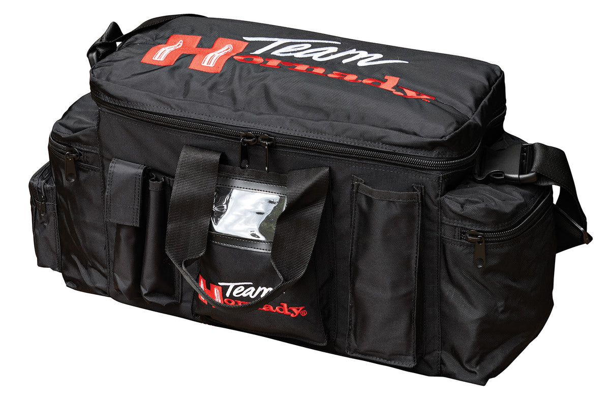 Hornady 9919 Team Hornady Embroidered Range Bag Black Nylon Large Accessory Compartment
