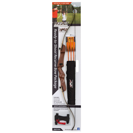 October Mountain Passage Take-Down Recurve Bow Package RH 54 in. 20 lbs.