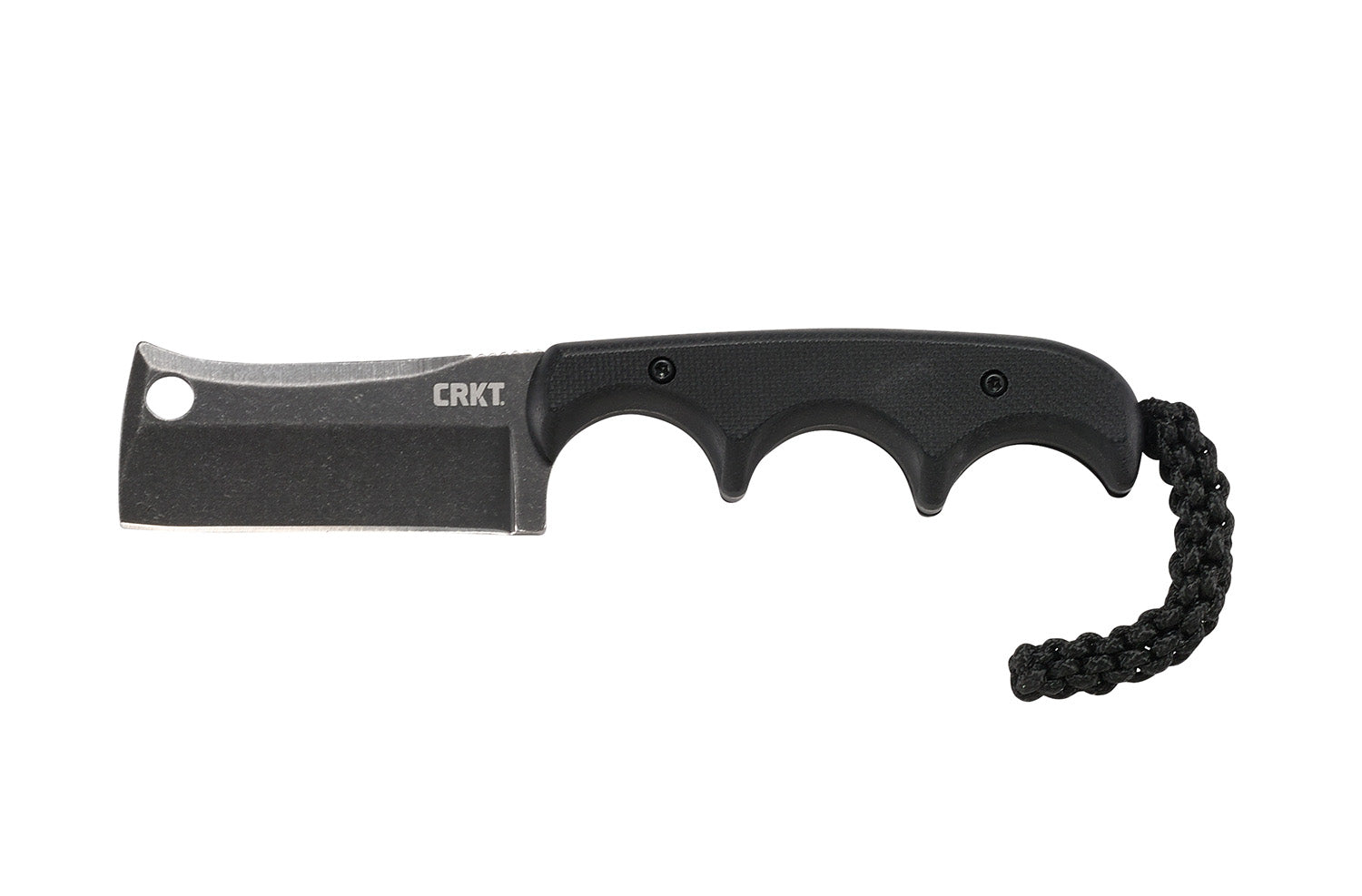 CRKT 2383K Minimalist Blackout Compact Fixed Blade Cleaver 2.13" Stonewashed Stainless Knife