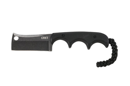 CRKT 2383K Minimalist Blackout Compact Fixed Blade Cleaver 2.13" Stonewashed Stainless Knife