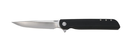 CRKT 3810 LCK+ Large Assisted Opening Folder 3.62" Satin 8Cr13MoV Blade Black GRN Handle