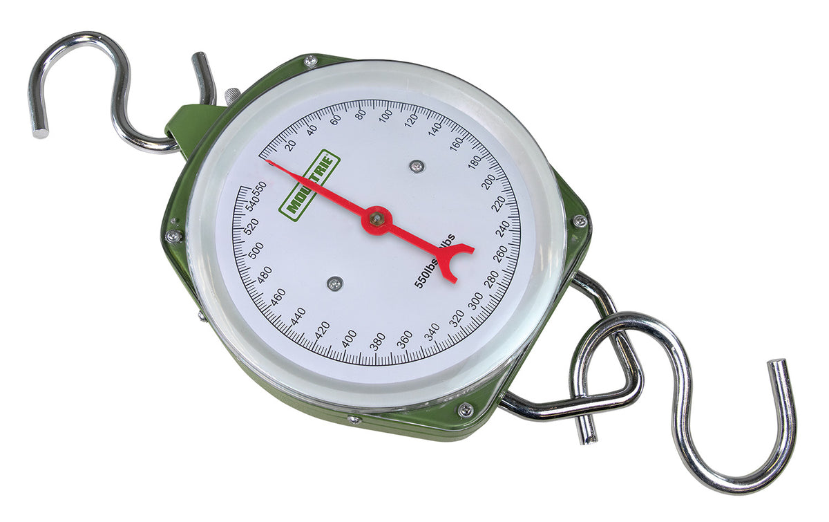 Moultrie MFA15007 White Steel 550-lb Big Game Scale Easy-Read Dial