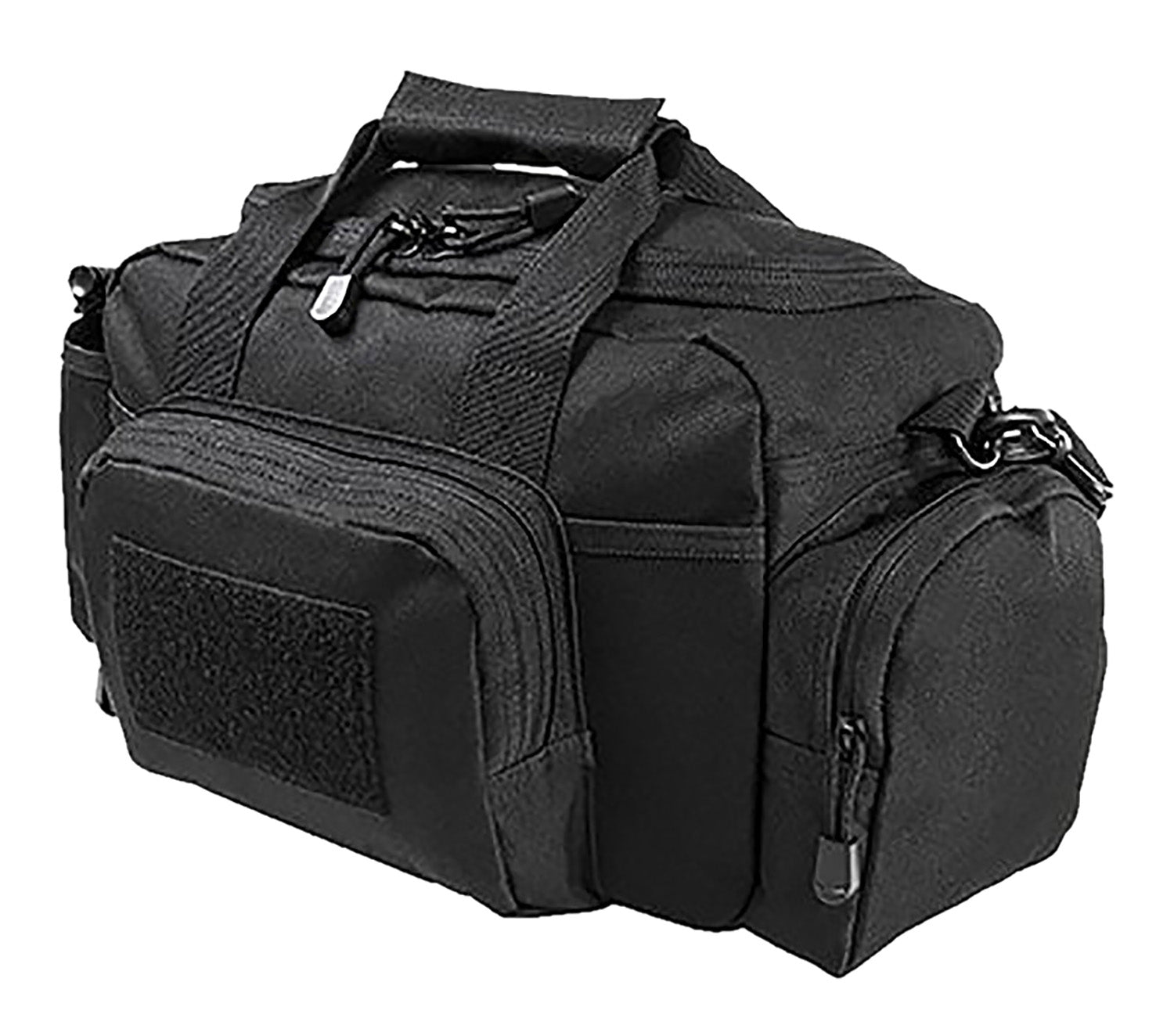 NcStar VISM Black Small Range Bag with Side Pockets PALs Webbing and Lockable Zippers