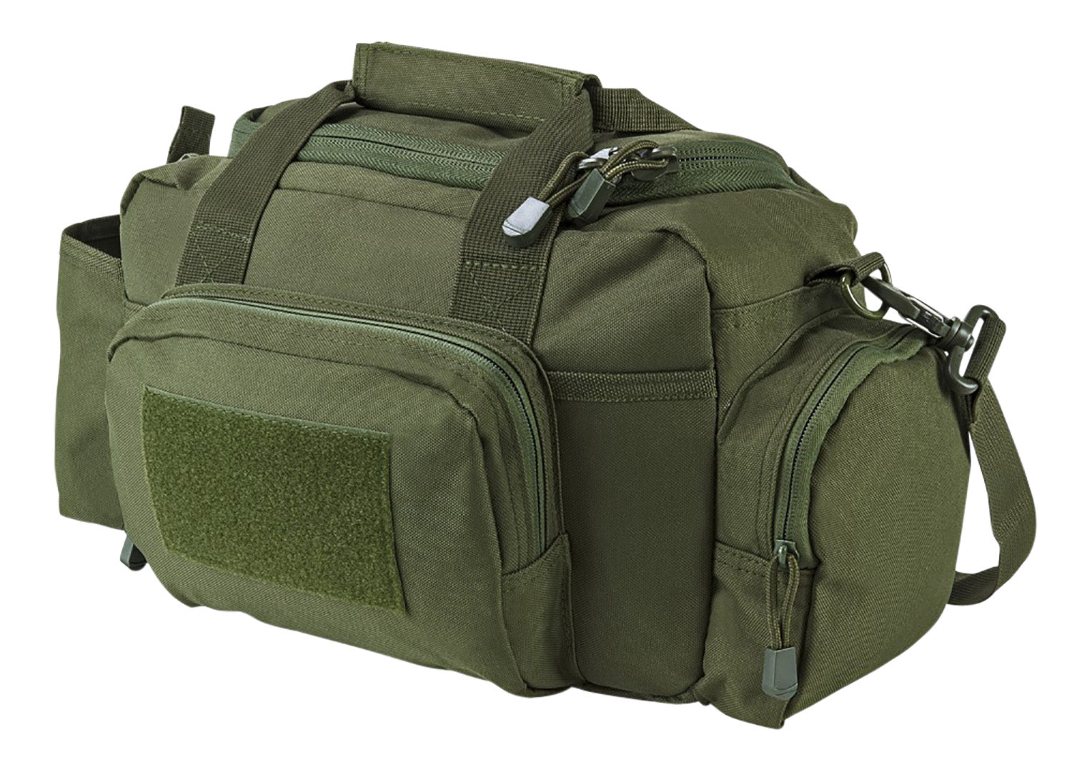 NcStar VISM Green Small Range Bag Side Pockets PALs Webbing and Lockable Zippers