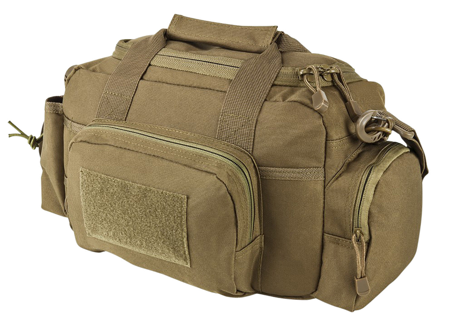 NcStar VISM Tan Small Range Bag Side Pockets PALs Webbing and Lockable Zippers