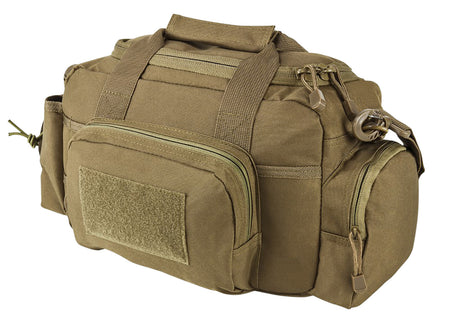 NcStar VISM Tan Small Range Bag Side Pockets PALs Webbing and Lockable Zippers