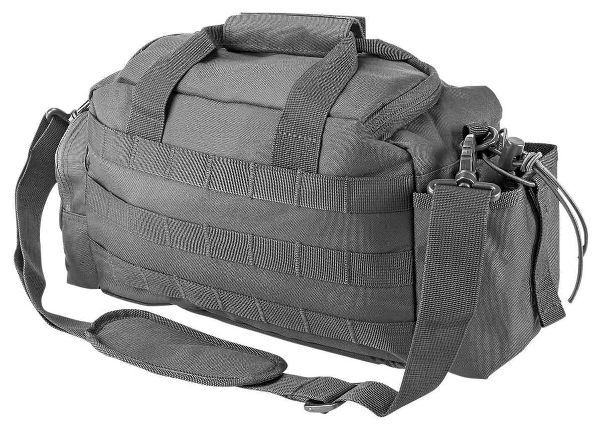 NcStar VISM Urban Gray Small Range Bag Side Pockets PALs Webbing Carry Handles