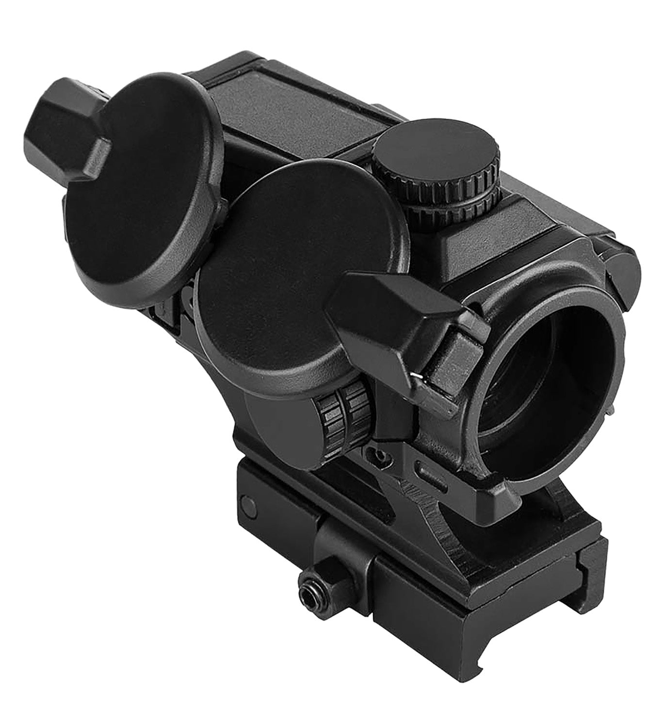 NcStar VDBSOLC Black Anodized 1x 24.5mm 4 MOA Solar Red Dot Combat Reflex Optic
