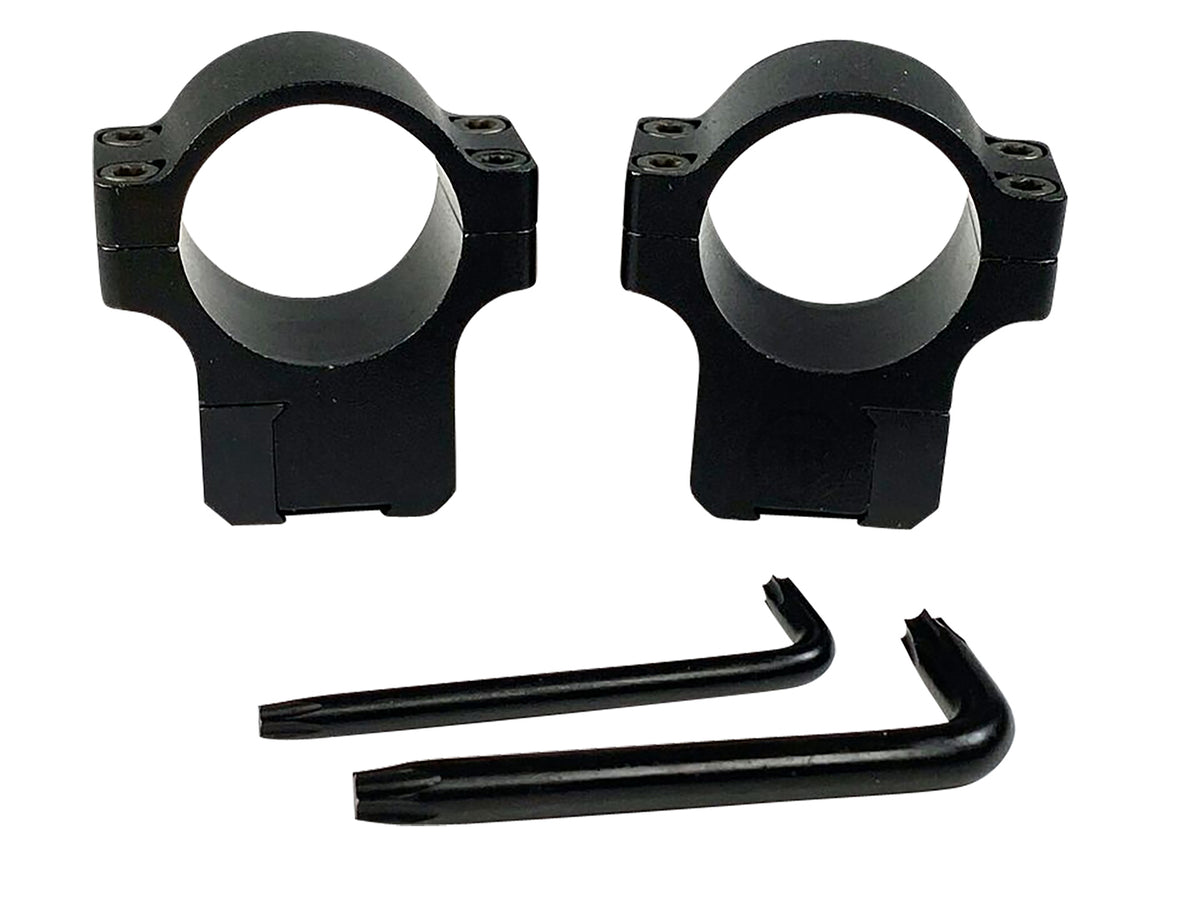 CZ-USA 40086 Matte Black 1-Inch Medium Scope Rings CZ 457/455