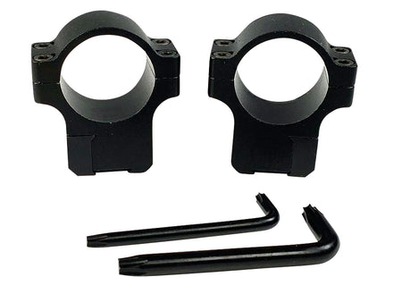 CZ-USA 40086 Matte Black 1-Inch Medium Scope Rings CZ 457/455