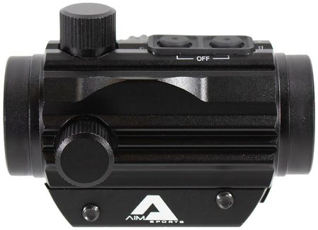 Aim Sports RD120PE 5 MOA Red/Green Micro Dot 1x20mm Black Anodized Dual Illuminated Sight