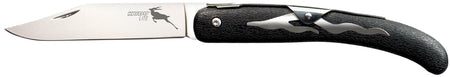 Cold Steel Kudu Lite 4.25" Folding Plain 5Cr15MoV Polished SS Blade, Black Woodgrain Zy-Ex Handle Slip Joint Design