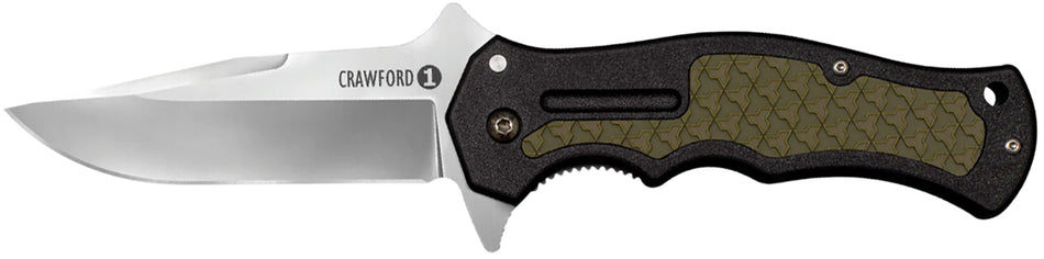 Cold Steel CS20MWC Crawford Model 1 3.5" Folding Knife 4034 Stainless Steel Leaf Spring Lock