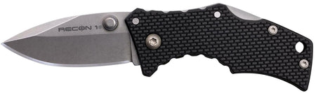 Cold Steel CS7DS Recon 1 Micro Folding Pocket Knife 2" Stonewashed Spear Point Blade Tri-Ad Lock