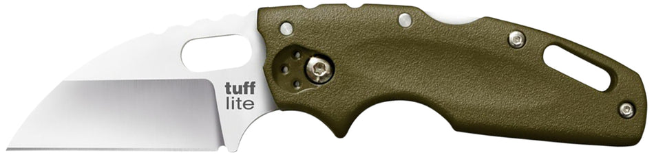 Cold Steel CS20LTG Tuff Lite Folding Knife 2.5" Plain AUS-8A SS Blade OD Green Griv-Ex Handle Tri-Ad Lock