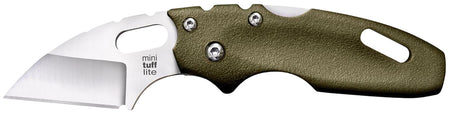 Cold Steel Tuff Lite Mini 2" Plain Sheepsfoot Folding Knife 4034 Stainless Blade OD Green Griv-Ex Handle Includes Clip