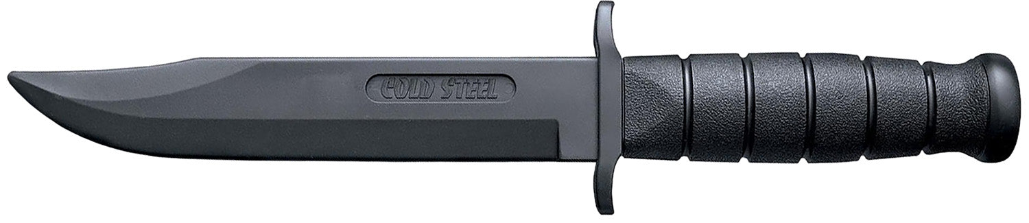 Cold Steel Leatherneck SF 7" Fixed Blade Rubber Training Knife Plain Santoprene Blade Black Santoprene Handle