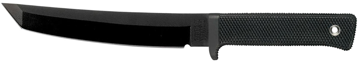 Cold Steel Recon Tanto 7" Fixed Plain Tanto SK-5 Steel Blade Black Tuff-Ex Finish Black Kray-Ex Handle with Sheath