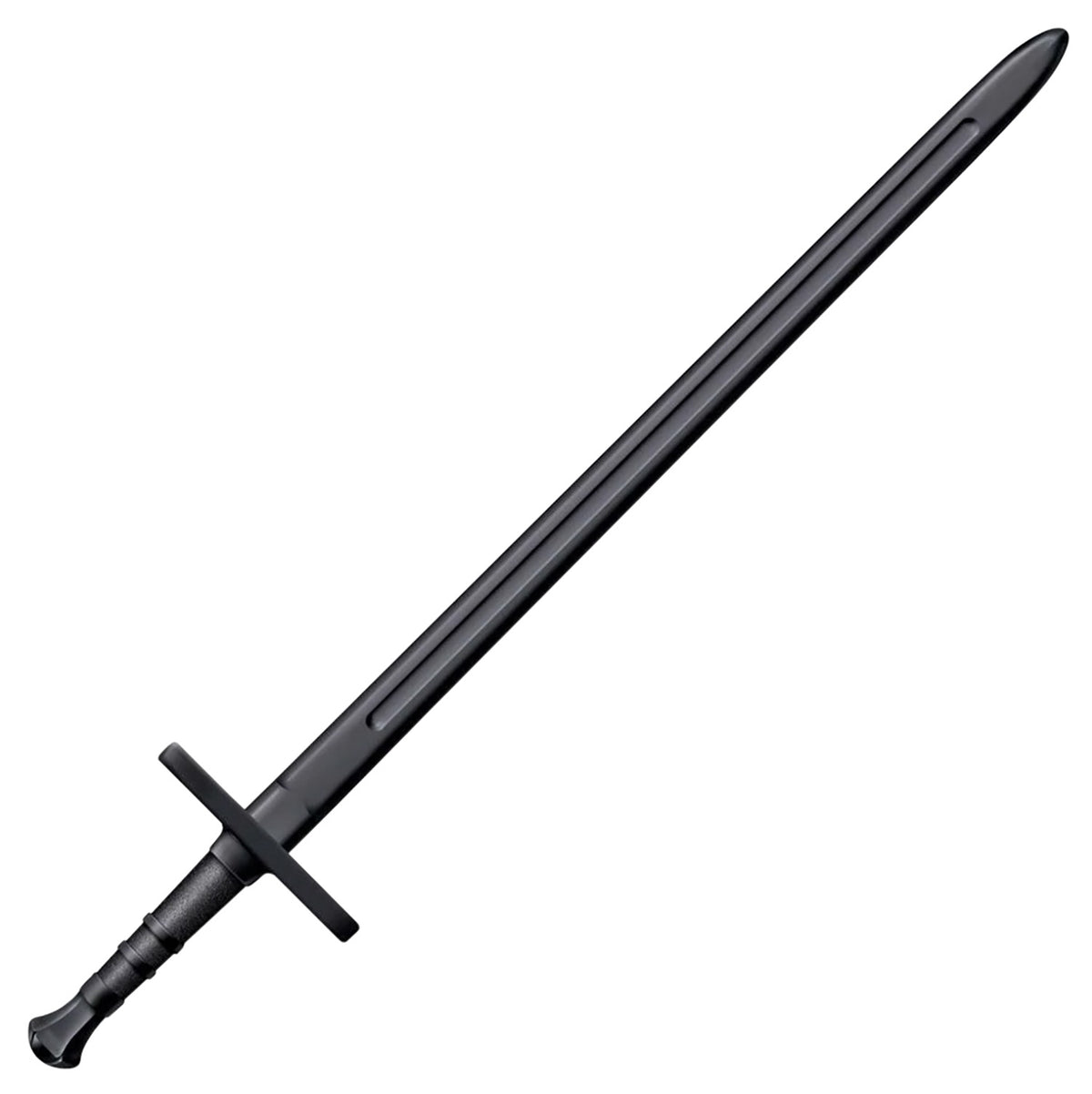 Cold Steel Hand & A Half 34" Fixed Black Polypropylene Training Sword for Martial Arts and Conditioning Drills